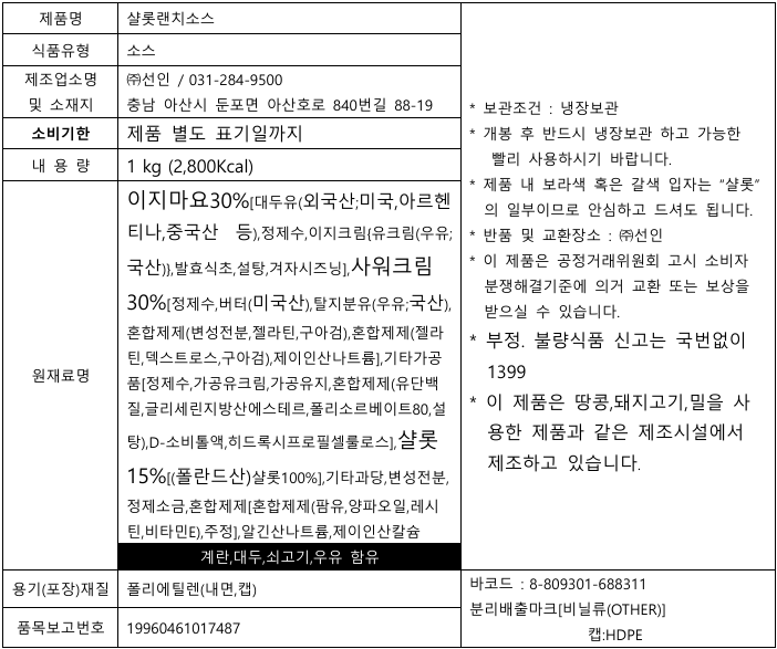 상품정보제공고시