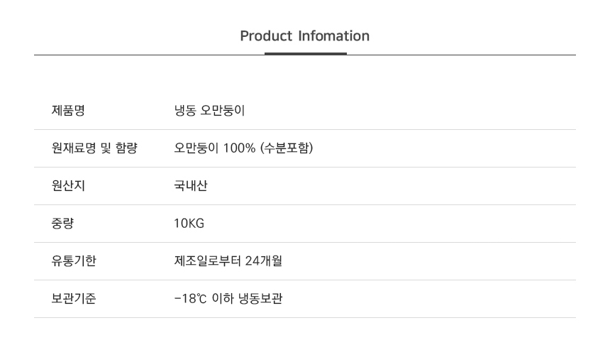 상품정보제공고시