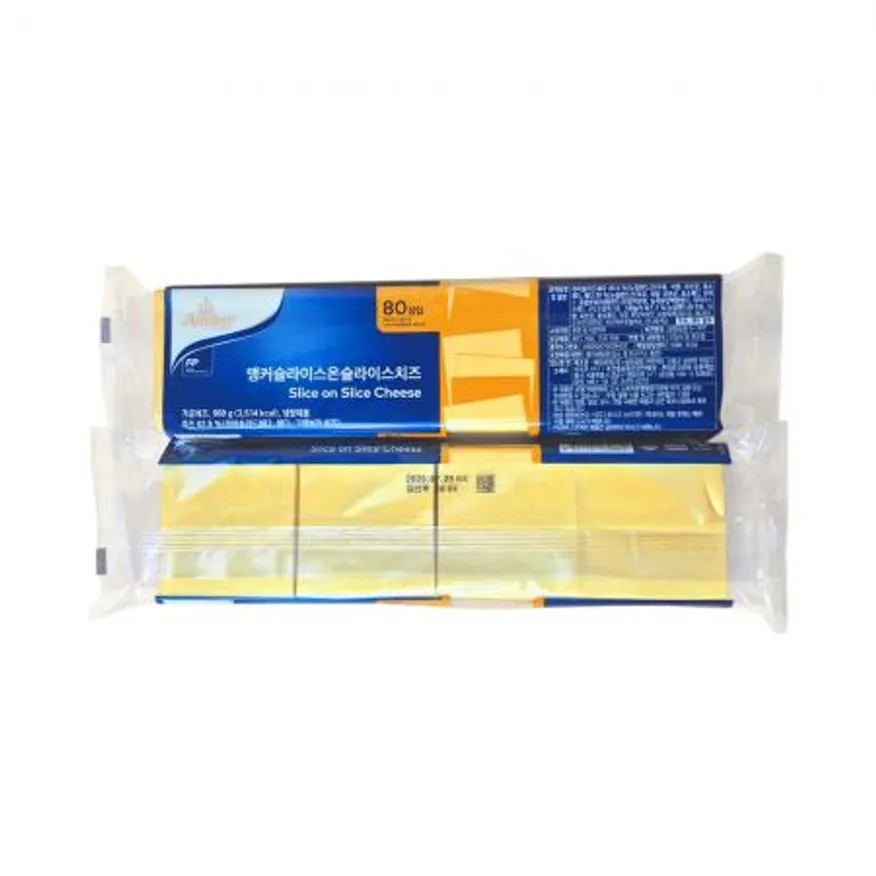 앵커FP 체다 슬라이스 치즈 80매 960g 이미지