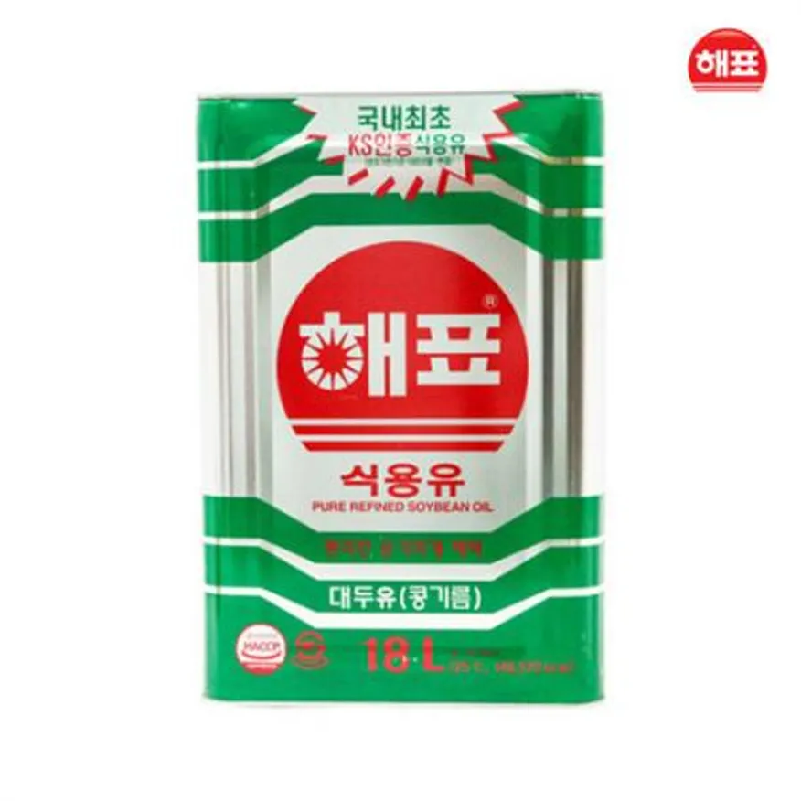 해표 식용유 콩기름 18L/업소용 이미지