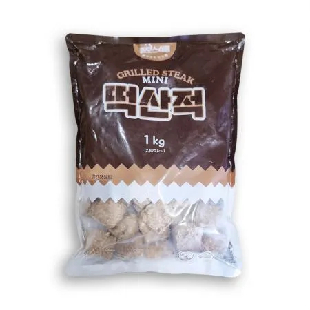 맘모스 떡산적 1kg 떡갈비 미니 너비아니 업소 반찬 이미지