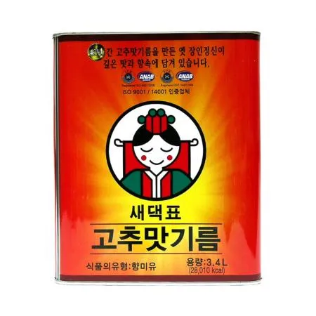 새댁표 고추맛기름 3.4L 업소용 가정용 고추기름