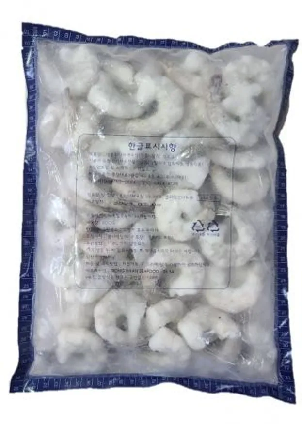 칵테일새우 1kg (실중량 900g) 생 새우살 냉동 특대 깐새우 흰다리새우살 탈각새우 21/25 이미지