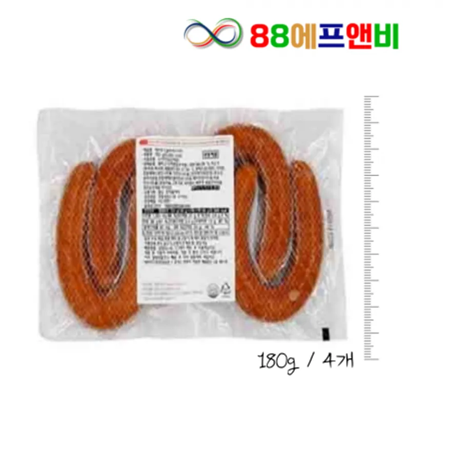 에쓰푸드 킬바사소시지(180gx4입) 720g 캠핑용 간식용 반찬용 소세지 이미지