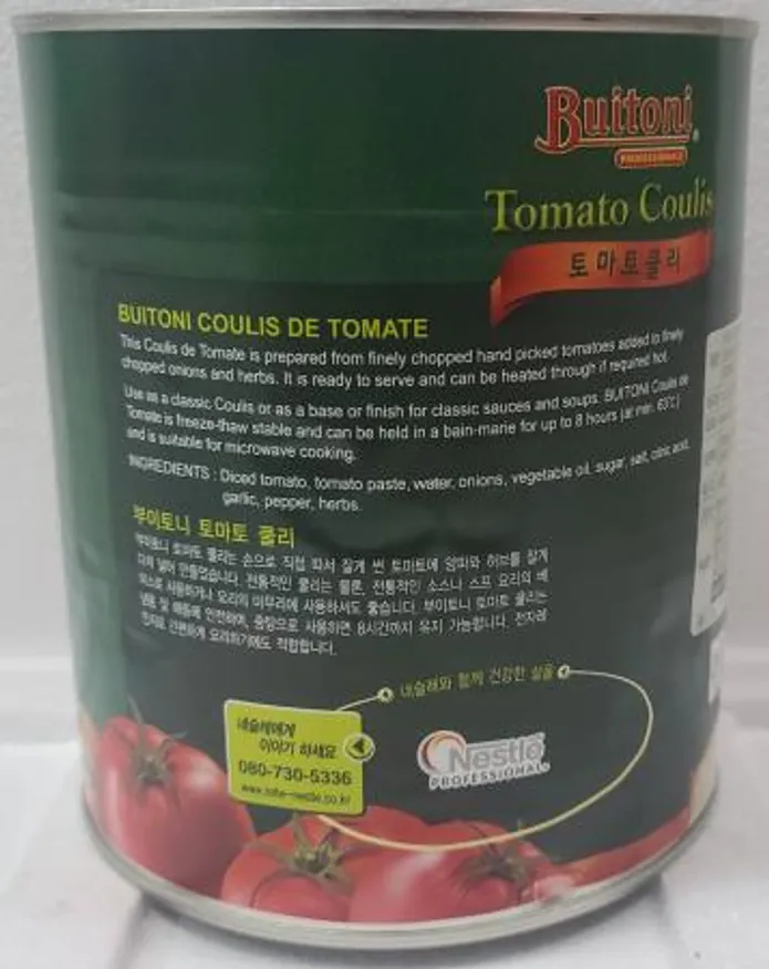 롯데 네슬레 부이토니 토마토 쿨리 소스 3kg 쿨리스 이미지