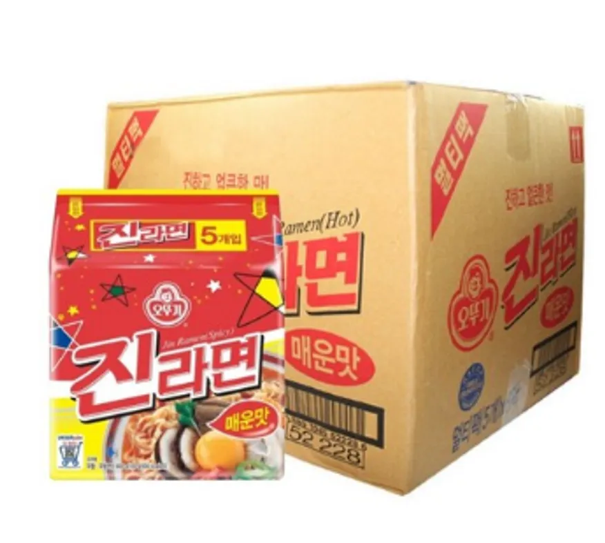 오뚜기 진라면 매운맛 120g 40개/얼큰한맛/봉지라면, 라면 이미지