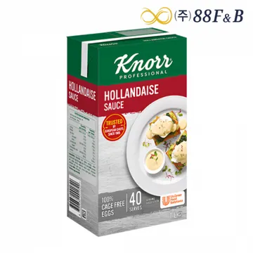 크노르 홀랜다이즈 소스 1L 홀란다이즈 에그베네딕트 버거샌드위치 스프레드 디핑소스