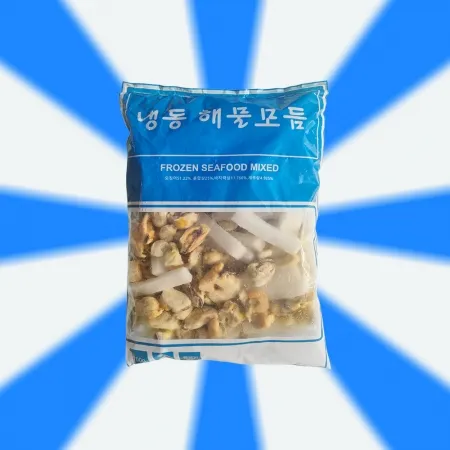 해물모듬 700g 손질 냉동 해물믹스 모둠(오징어,홍합살,바지락살,새우살)