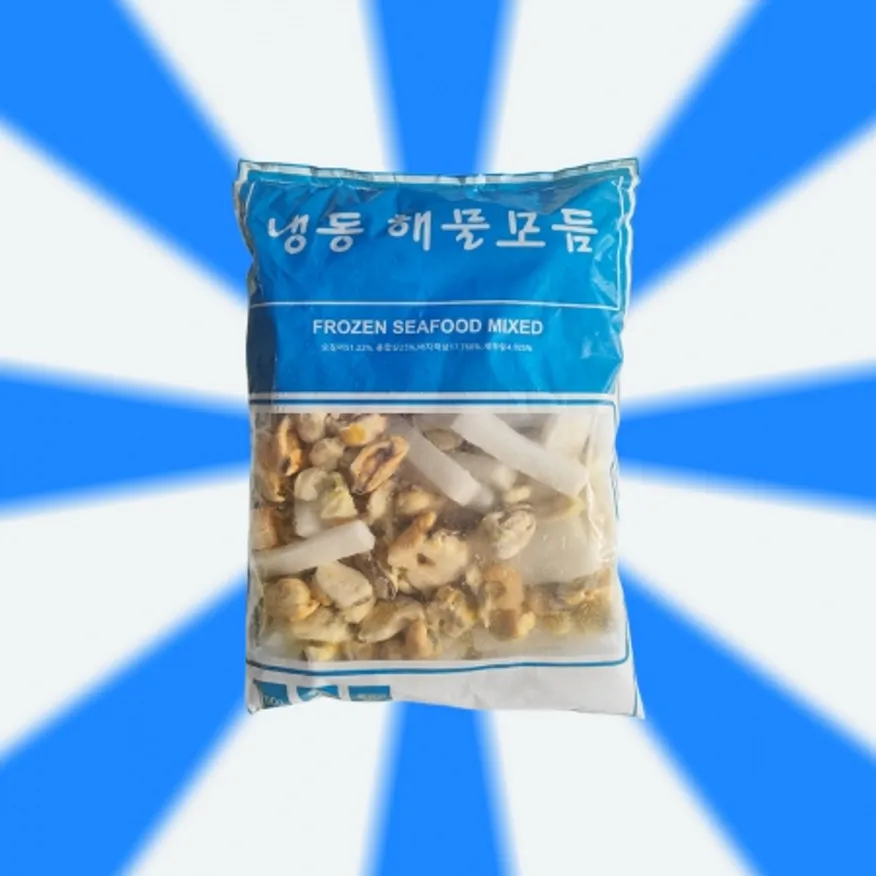 해물모듬 700g 손질 냉동 해물믹스 모둠(오징어,홍합살,바지락살,새우살) 이미지