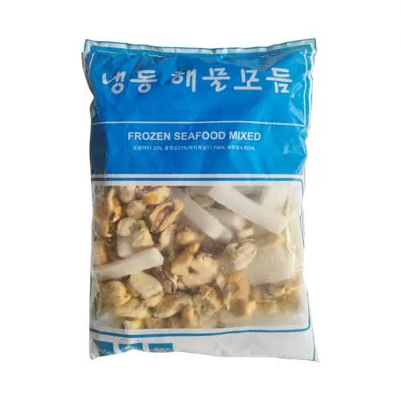 해물모듬 700g 손질 냉동 해물믹스 모둠(오징어,홍합살,바지락살,새우살)