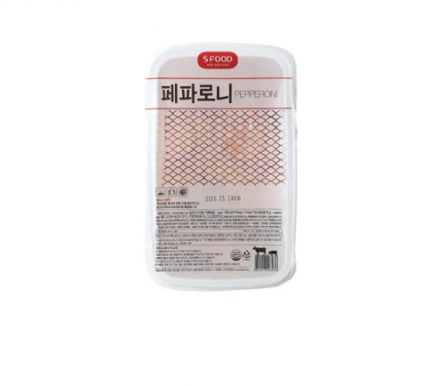 에쓰푸드 페파로니 페퍼로니 1kg 슬라이스햄 피자재료 토핑 이미지