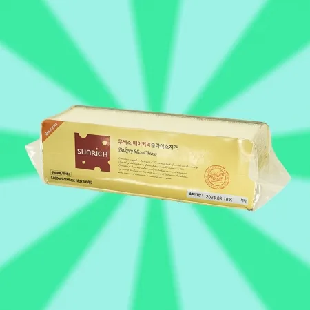 썬리취 무색소 베이커리 체다 슬라이스 치즈 1.8kg (100매) 냉장 단일상품