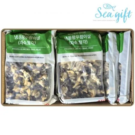 논우렁이살 5kg (500g x10팩) 냉동 왕우렁 우렁쌈밥 우렁강된장