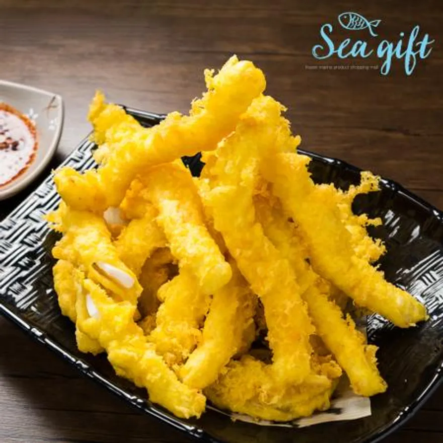 튀김용 오징어채 7kg(700g x 10팩) 손질 탈피 대왕오징어 몸채 튀김용 업소용 이미지