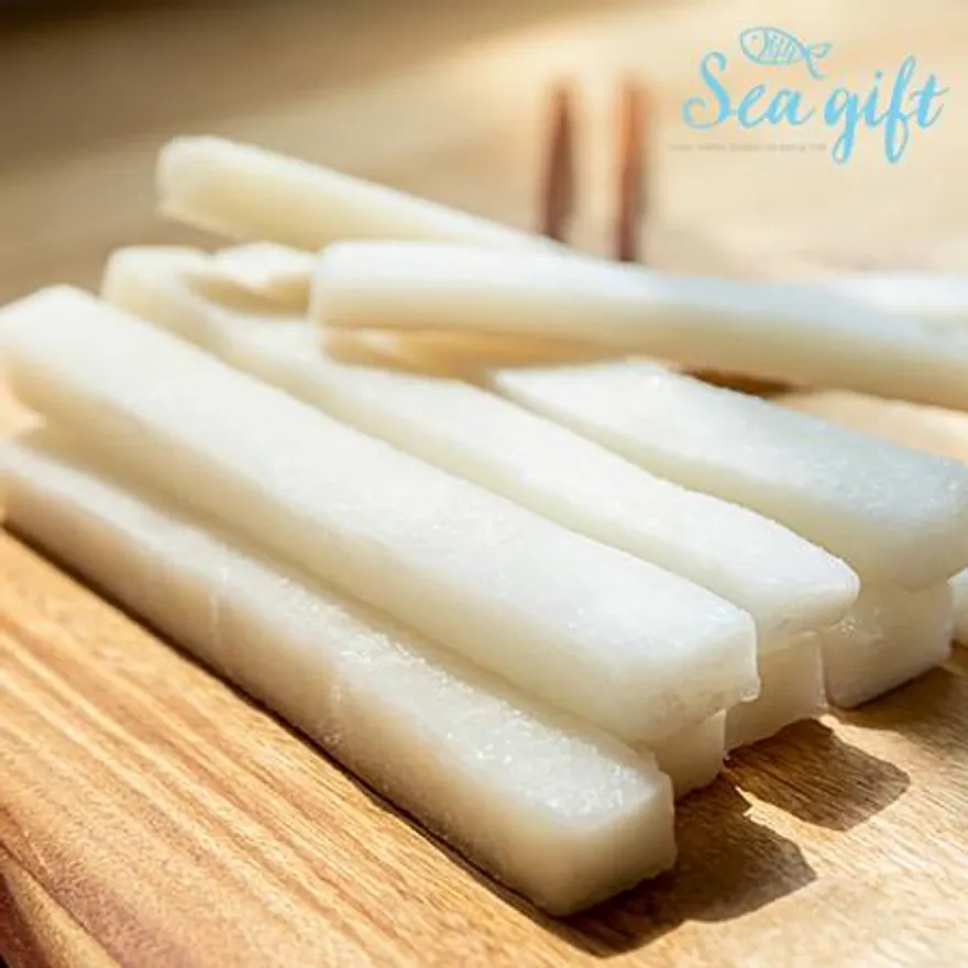 튀김용 오징어채 7kg(700g x 10팩) 손질 탈피 대왕오징어 몸채 튀김용 업소용 이미지