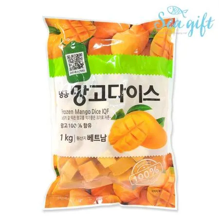 냉동 망고 다이스 10kg(1kg x 10ea) 이미지