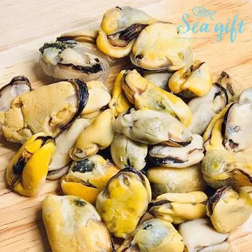 냉동 자숙 홍합살 10kg 박스 벌크포장 업소용