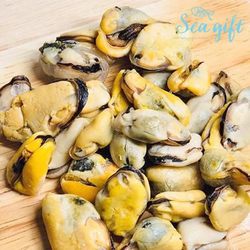 냉동 자숙 홍합살 10kg 박스 벌크포장 업소용 이미지