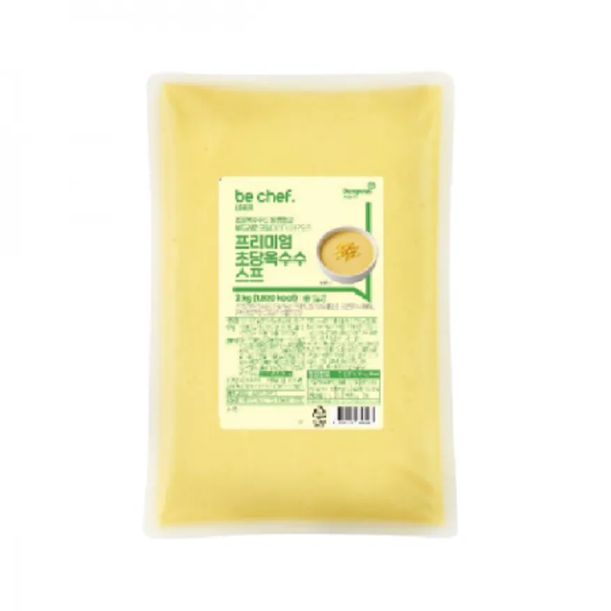 동원홈푸드 비셰프 냉동 프리미엄 초당옥수수스프 2kg 이미지