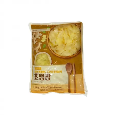 반찬단지 초생강 생강절임 1.3kg (백색) 10개 