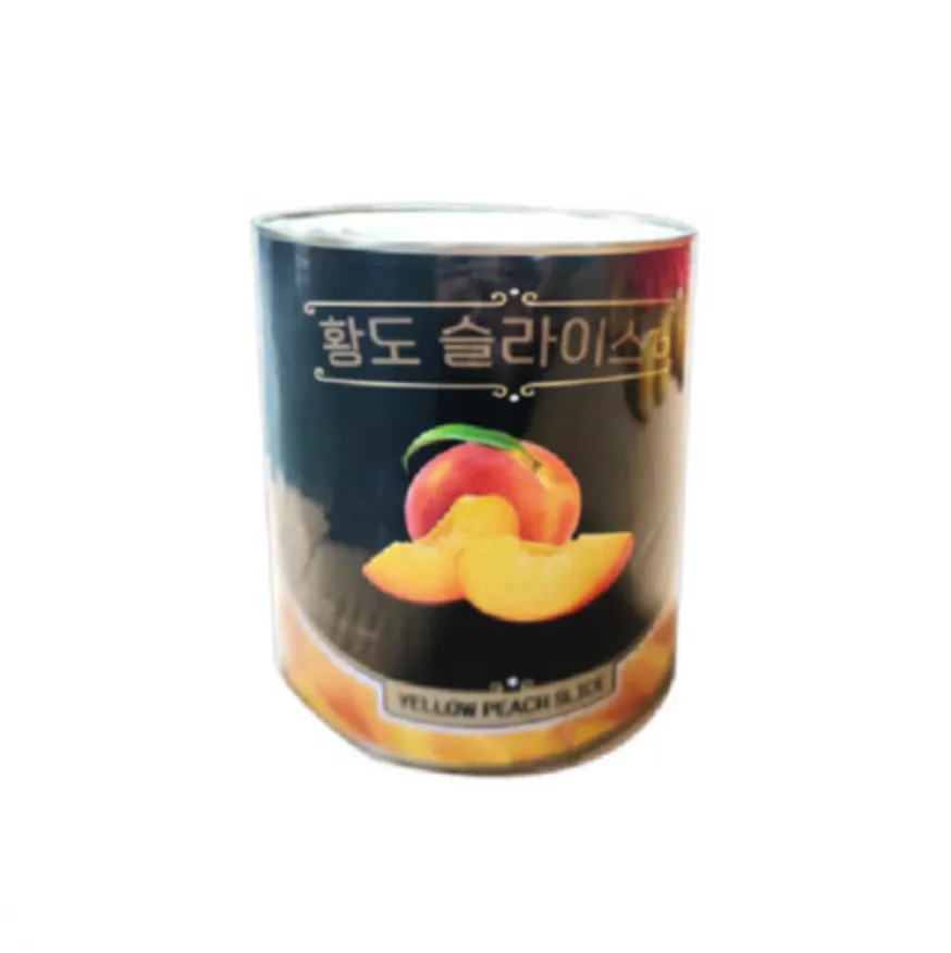 씨엘 황도 슬라이스 3kg 통조림 황도캔 업소용 이미지