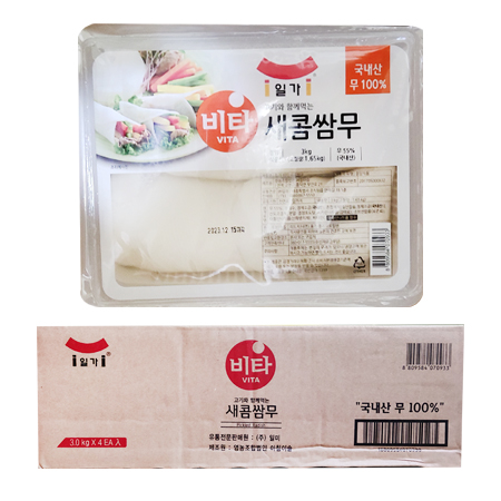 일가 새콤쌈무 1박스 / 3kg x 4 이미지
