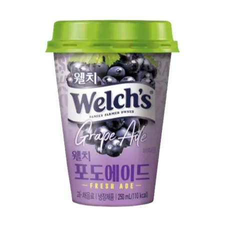 웰치 포도에이드 250ml x 10개입 푸르밀