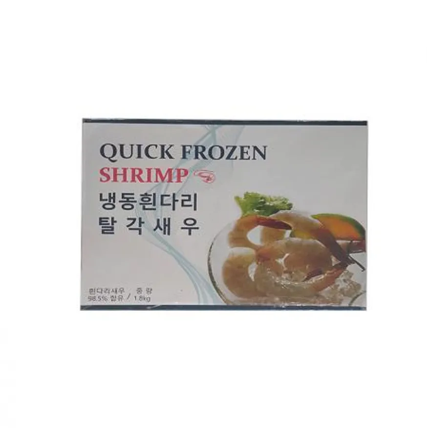 산호 두절 탈각새우 26/30 1.8kg 블럭 냉동 생칵테일새우 깐새우 흰다리새우 이미지
