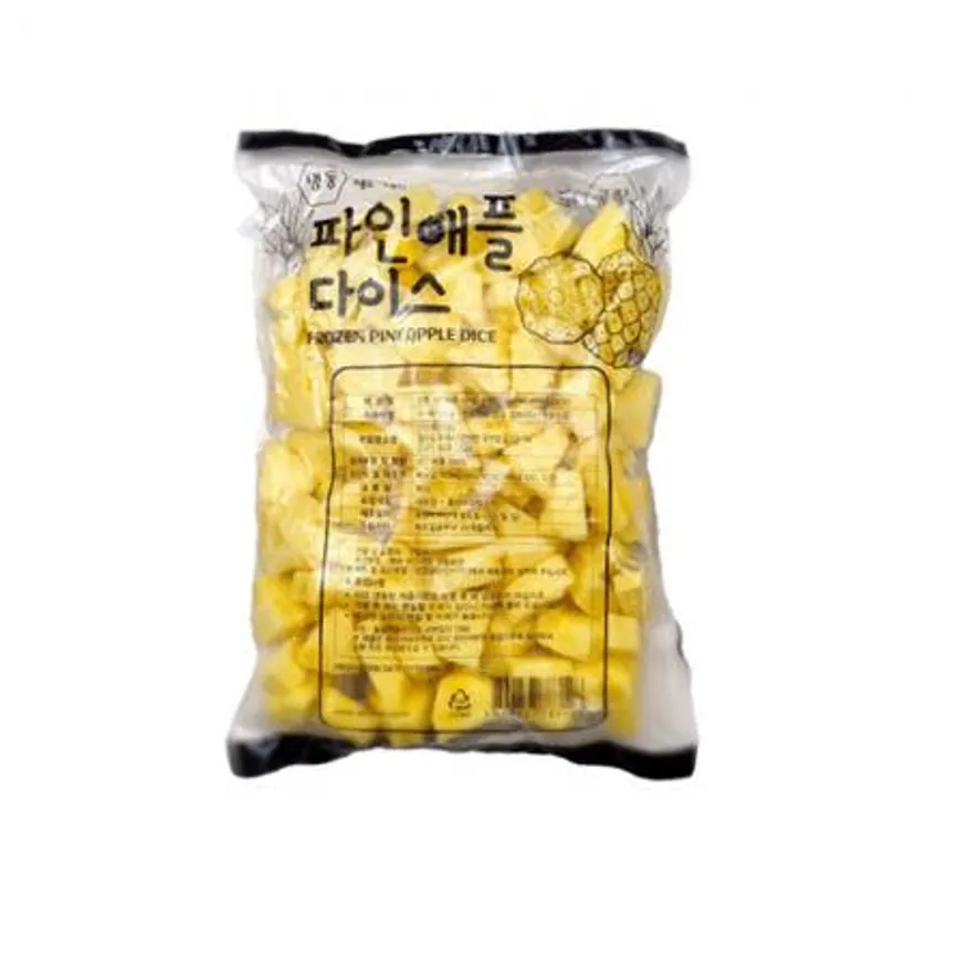 냉동 파인애플다이스 1kg 청크 열대과일 이미지