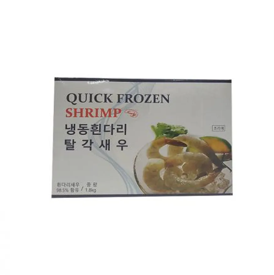 산호 두절 탈각새우 21/25 1.8kg 블럭 냉동 생칵테일새우 깐새우 흰다리새우 이미지