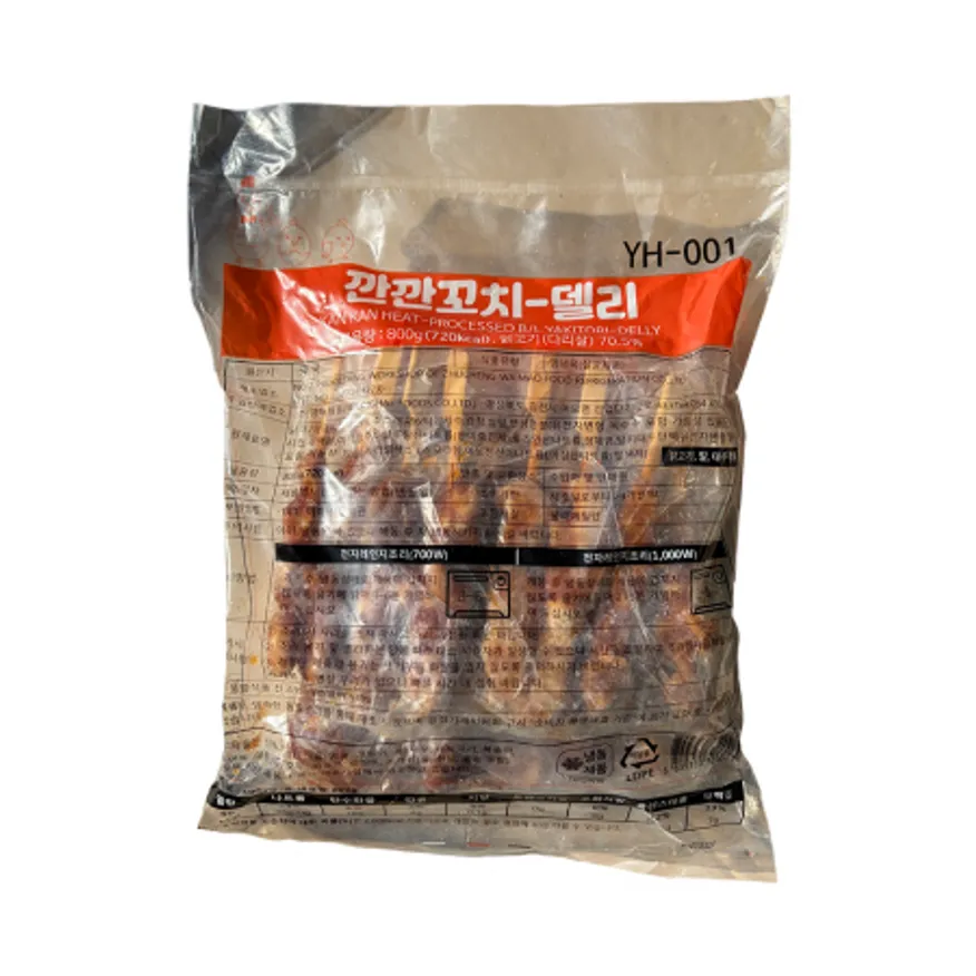 냉동 깐깐 닭꼬치 델리 800g (20g x 40개입) 숯불꼬치 미니닭꼬치 데리야끼 이미지