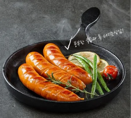 오양 숯불구이맛 소세지 1kg 캠핑용 핫도그 소시지 대용량  이미지