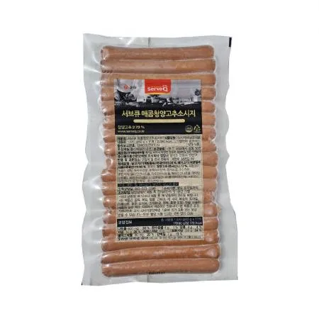 큐원 서브큐 매콤청양 고추소시지 1kg (17개입) x 10봉 박스판매
