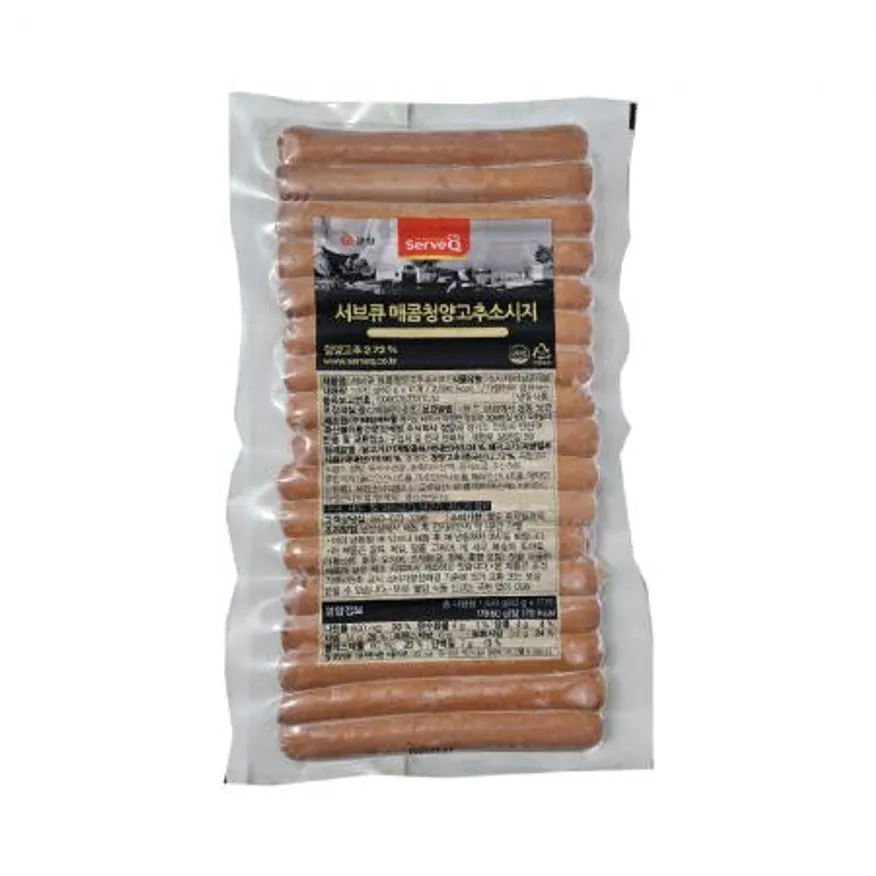 큐원 서브큐 매콤청양 고추소시지 1kg (17개입) x 10봉 박스판매 이미지