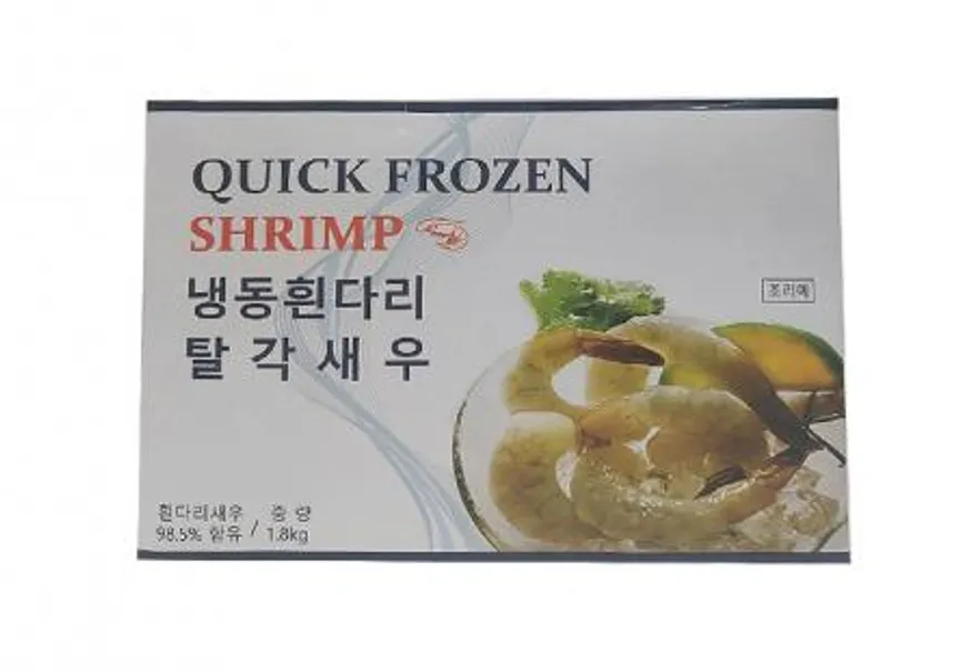 산호 두절 탈각새우 31/40 1.8kg 블럭 냉동 생칵테일새우 깐새우 흰다리새우 이미지