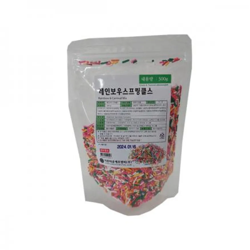 레인보우스프링클스 300g 케익 도너츠데코 이미지