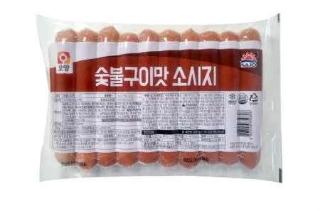 오양 숯불구이맛 소세지 1kg 캠핑용 핫도그 소시지 대용량  이미지