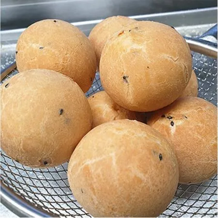 굿오닥꾸 깨찰도너츠공룡알30gx50개 깨찰도너츠 공룡알 냉동도넛 업소용 식자재 카페메뉴 급식 간편식 빵류