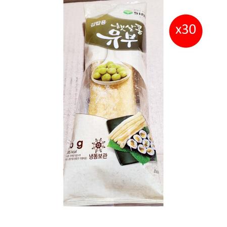 신미 김밥유부(21x6cm 115g) 30개 식자재 업소용 대용량 신미 대림 조미 김밥 코우인터내셔널 프레시원 인터내셔널 유부 이미지