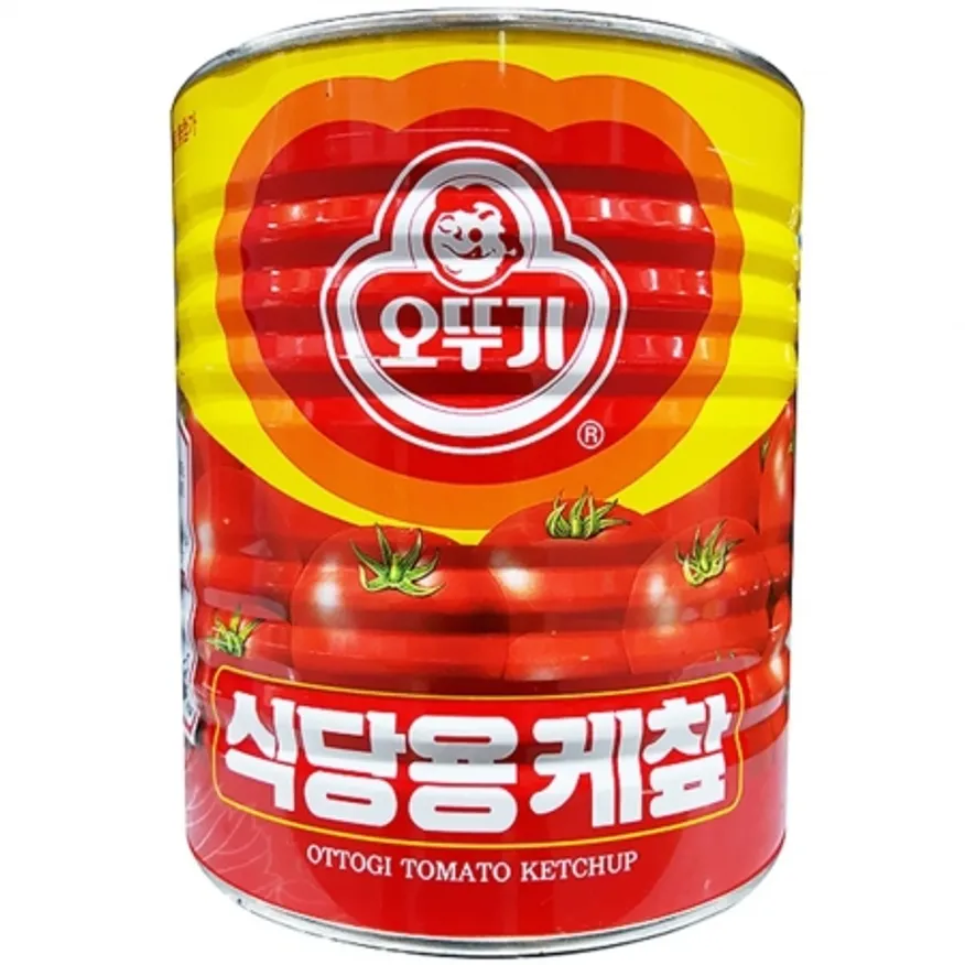 토마토케찹(오뚜기 3.3K)X6 케찹 업소용 대용량 케찹소스 식당용 패스트푸드 급식용 튀김소스 이미지