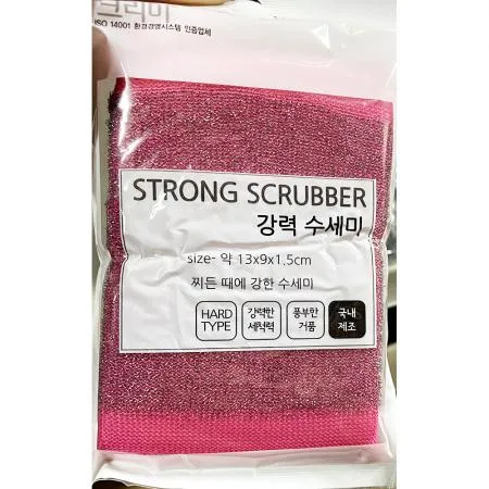 수세미(크리미 강력1p 13x9x1.5)X10개 크리미수세미 강력수세미 업소용수세미 식당수세미 주방수세미 설거지수세미 청소수세미 가정용수세미 스펀지수세미