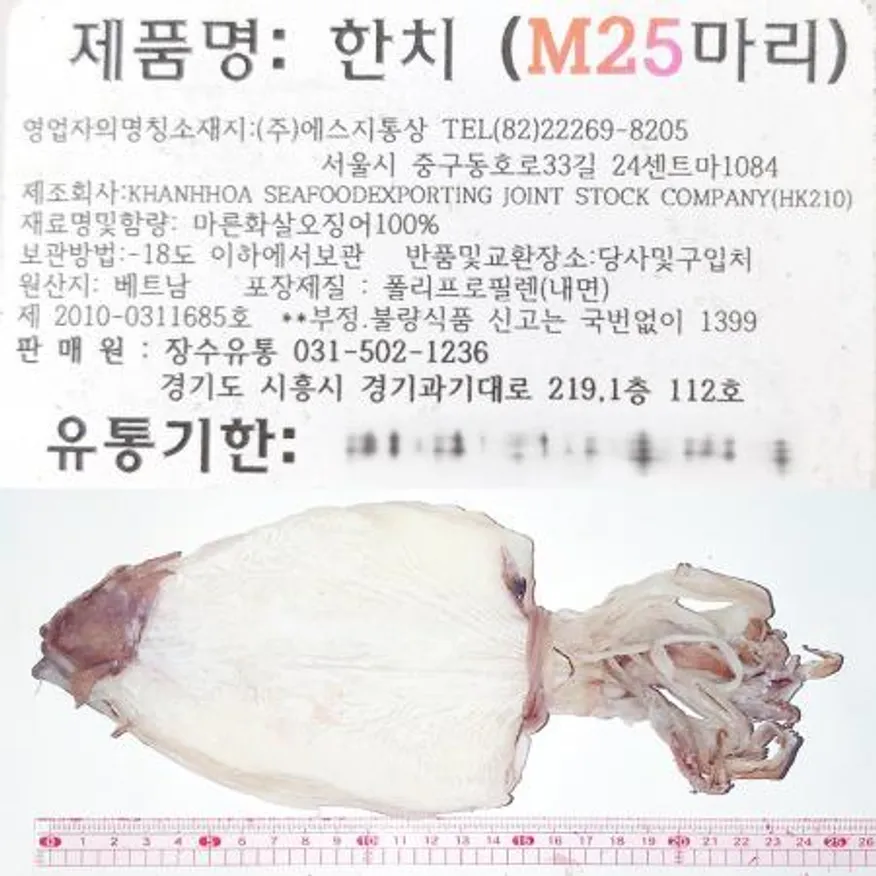 한치(M 25마리) 이미지