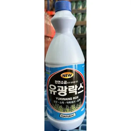 락스(다올산업 1K) 12개 식자재 업소용 대용량 유한양행 유한크로 유한 락스 생활공작소 피죤 냄새줄인 유원 원씨푸드 이미지