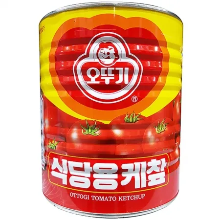 토마토케찹(오뚜기 3.3K) 오뚜기케찹 케찹 식자재 업소용케찹 대용량케찹 소스 파우치케찹 패스트푸드소스 식당케찹