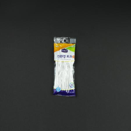 크린랩- 친환경포크 10개입 포크 친환경 일회용 생분해 업소용 식당용 카페용 배달용 캠핑용 위생용품