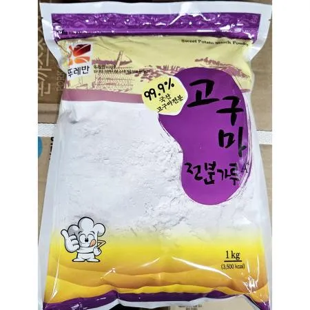 고구마전분(100프로 뚜레반 1K) 1개 식자재 업소용 대용량 고성 삼진 뚜레반 우성 성진 고구마가루 고구마전분 풍림 주방