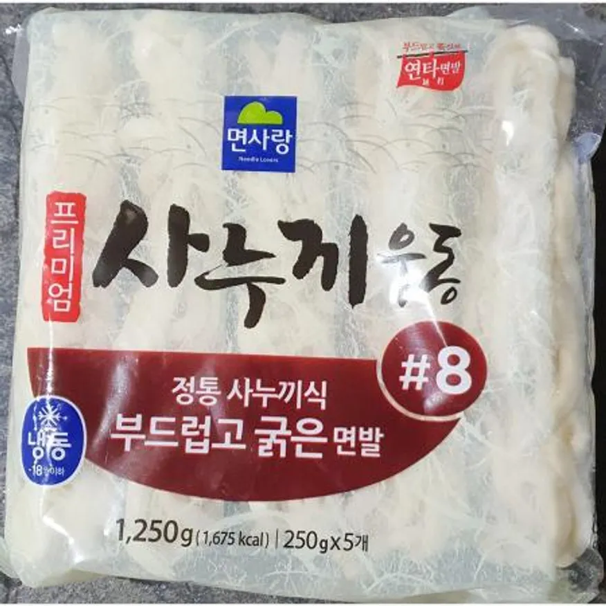 사누끼우동면 (면사랑 250g x5개입) X8 이미지