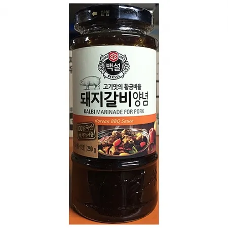 돼지갈비양념(백설 290g)  식자재 대용량 업소용 갈비양념 돼지갈비양념 액상소스