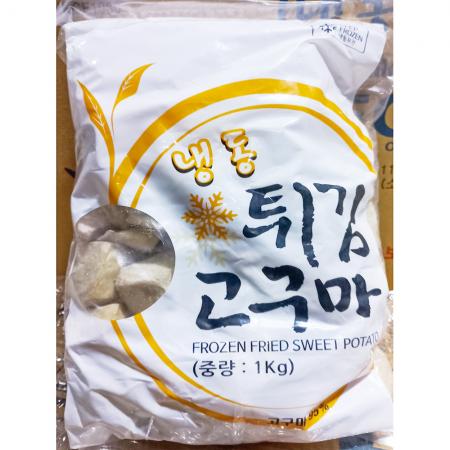 글로벌식품 유탕고구마 1k X8 업소용 식자재 카페메뉴 간식재료 냉동식품 고구마맛탕 냉동고구마 맛탕