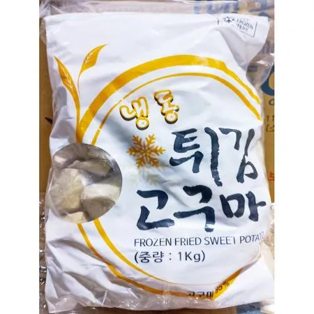 글로벌식품 유탕고구마 1k X8 업소용 식자재 카페메뉴 간식재료 냉동식품 고구마맛탕 냉동고구마 맛탕